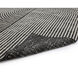 Serene 96 X 60 inch Black / White Indoor Hand-Woven Rug, Hand-Woven